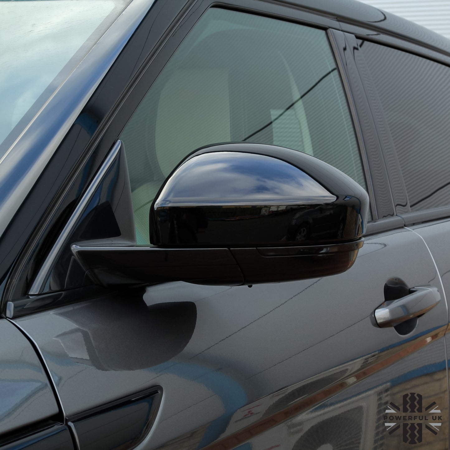 Replacement Mirror Caps for Range Rover Velar - Gloss Black