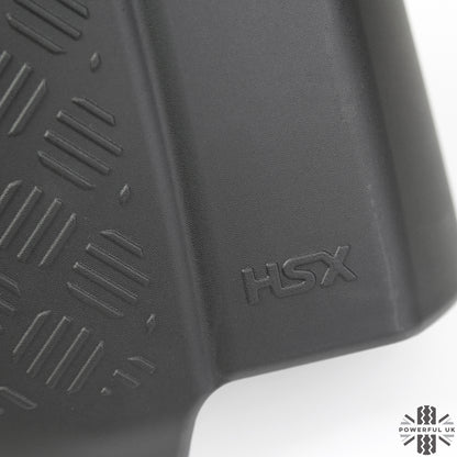 Extended Mirror Covers Chequer Plate  for Land Rover Defender L663 - NO Camera Mount