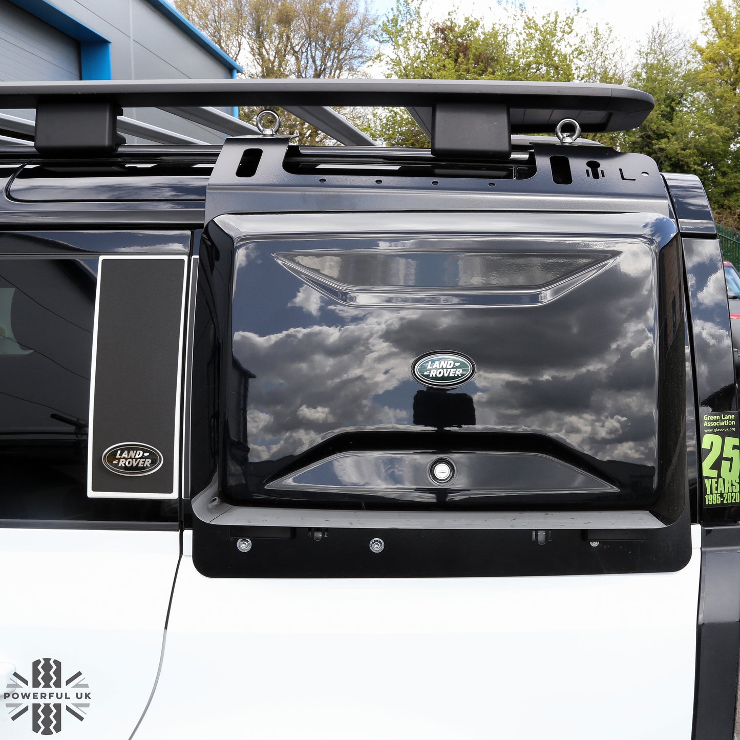 Side Panel Decal Kit - 'Blank & Badge Relocate' - Matte Black for Land Rover Defender L663