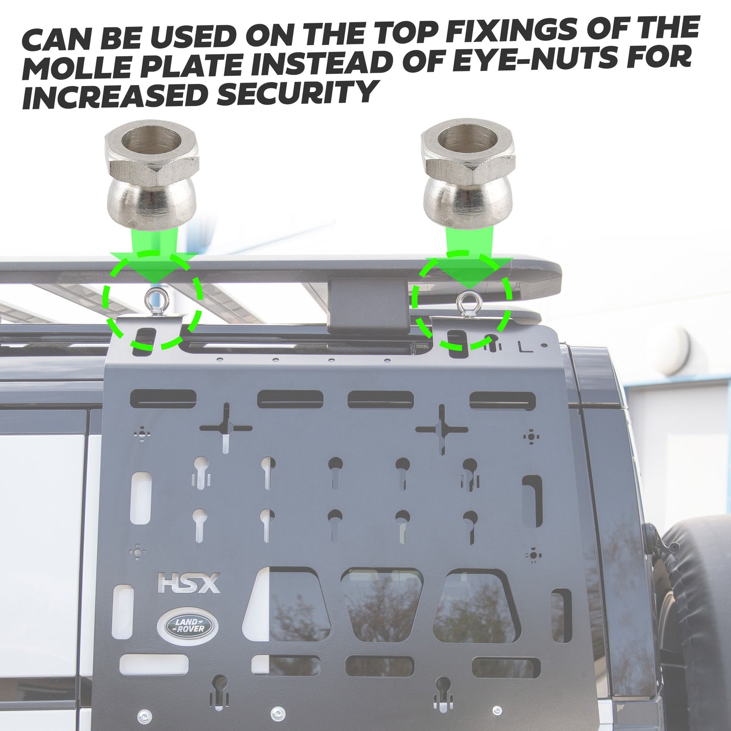 Molle Plate Security Fixing Kit - for Land Rover Defender L663