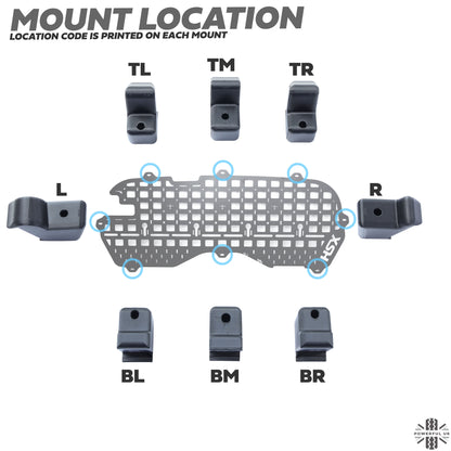 Rear Door Interior Molle Plate for Land Rover Defender L663