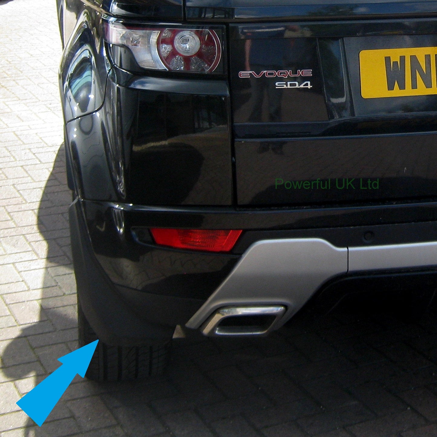 Front & Rear Mudflap Kit for Range Rover Evoque L538 Dynamic - Easy Fit