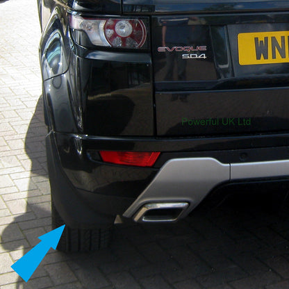 Front & Rear Mudflap Kit for Range Rover Evoque L538 Dynamic - Easy Fit