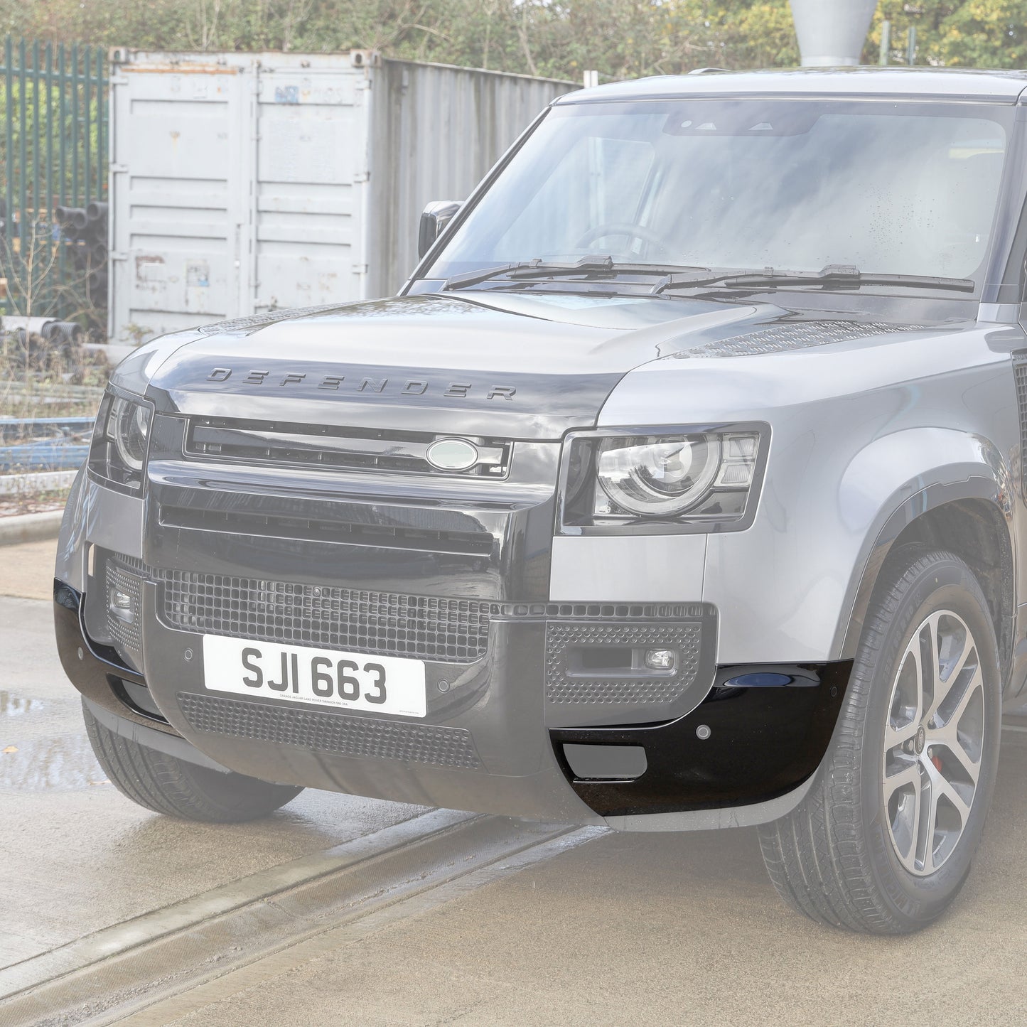 4pc Front & Rear Bumper Corners for Land Rover Defender L663 - Gloss Black