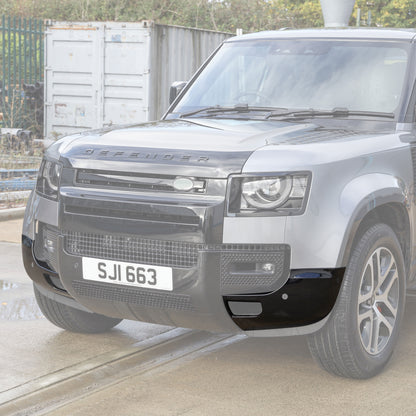 4pc Front & Rear Bumper Corners for Land Rover Defender L663 - Gloss Black