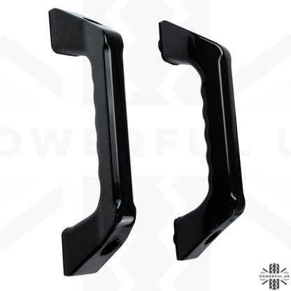Aluminium Rear Grab Handles (Pair) for Land Rover Defender L663 - Satin Black
