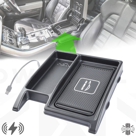 Wireless Charging Tray for Range Rover Sport L494 2014-17 (for vehicles WITH fridge)