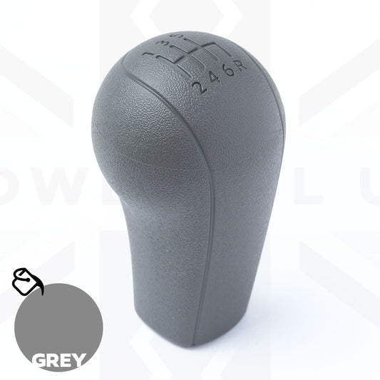 Manual Gear Knob - 6 Speed - Grey - Nissan Navara D40
