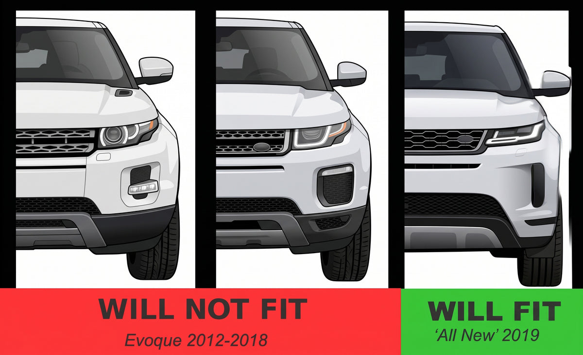 All Gloss Black Front Grille for Range Rover Evoque 2 (2019+)