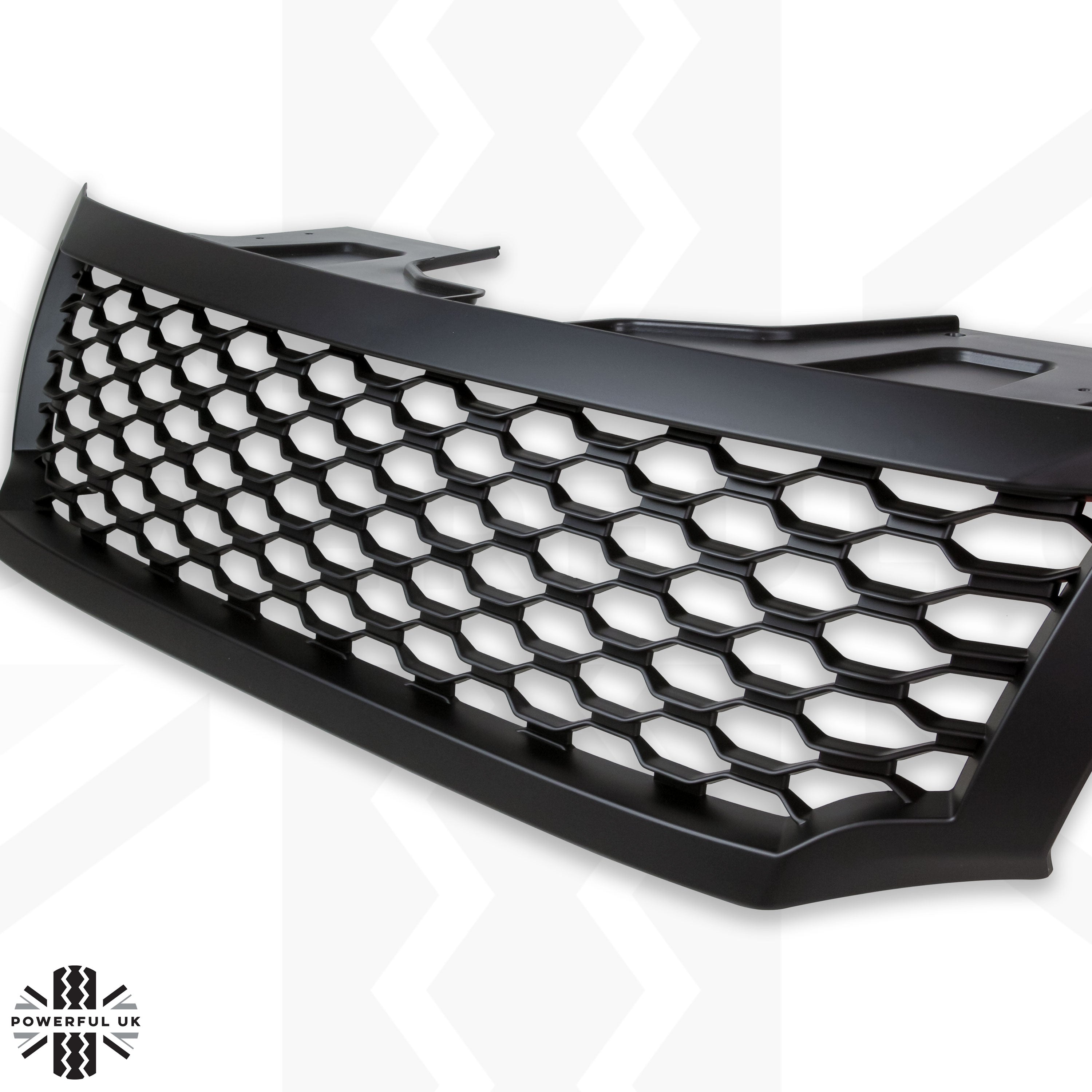 Grilleworld Upper Stainless Steel Black Mesh Grille Insert For 2012-2019 Nissan NV 2500/3500