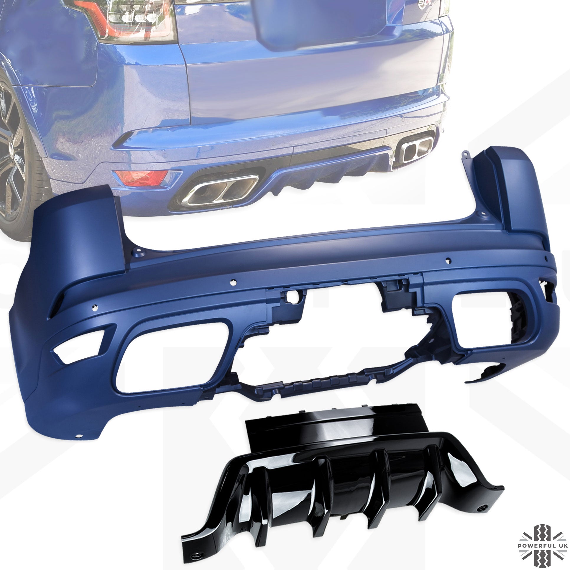 '2018 SVR' Style Rear Bumper for Range Rover Sport L494 – Powerful UK