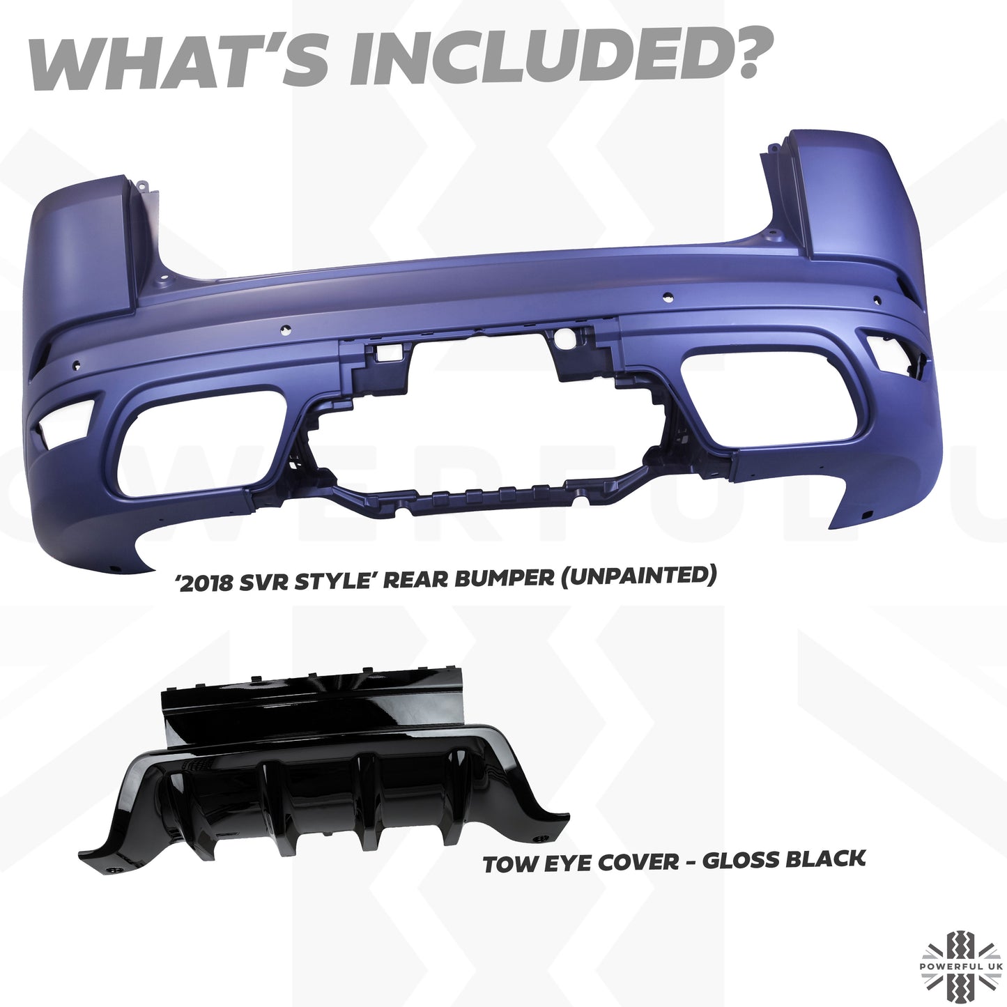 '2018 SVR' Style Rear Bumper for Range Rover Sport L494