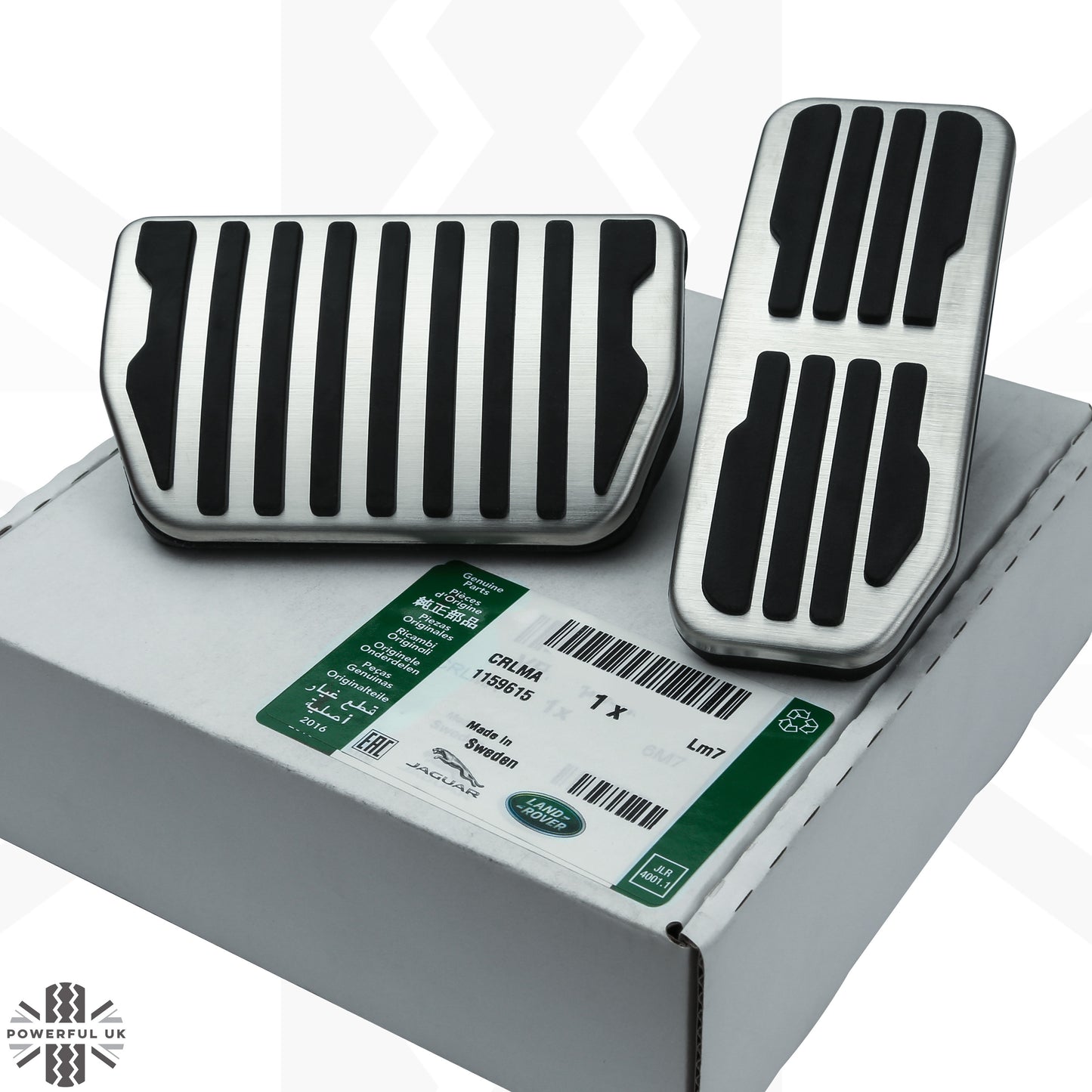 Foot Pedal Covers (No Logo) - Genuine - for Jaguar F-Pace