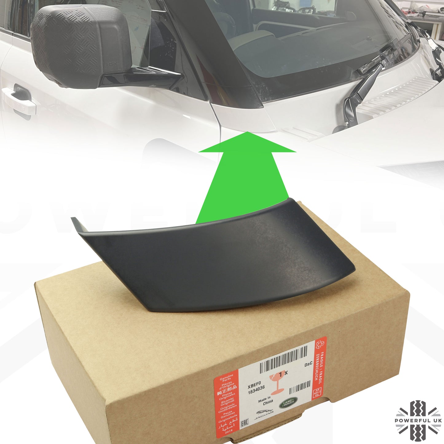 A Pillar Finisher Cap (Unpainted) for Land Rover Defender L663 - RIGHT