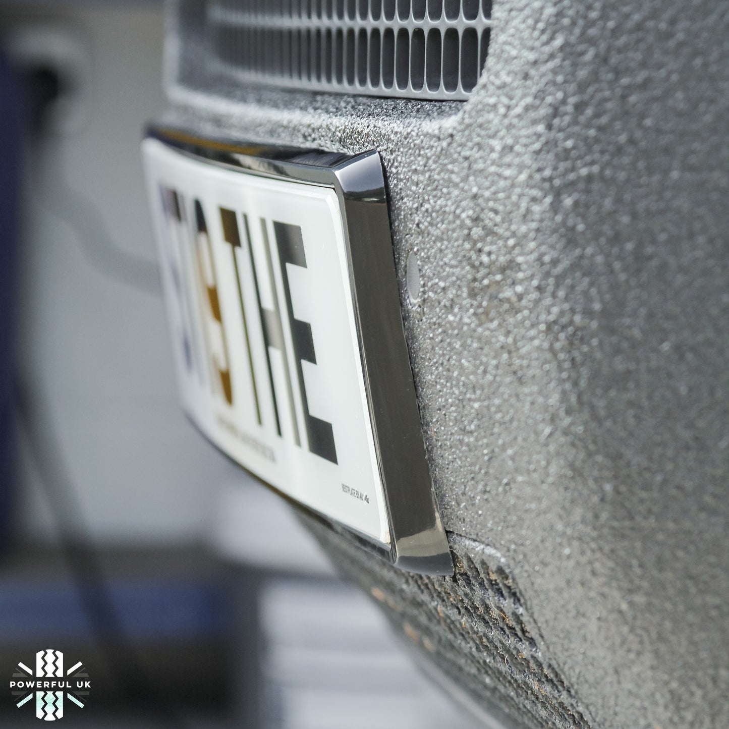 Front Number Plate Plinth for Land Rover Defender L663 - Black