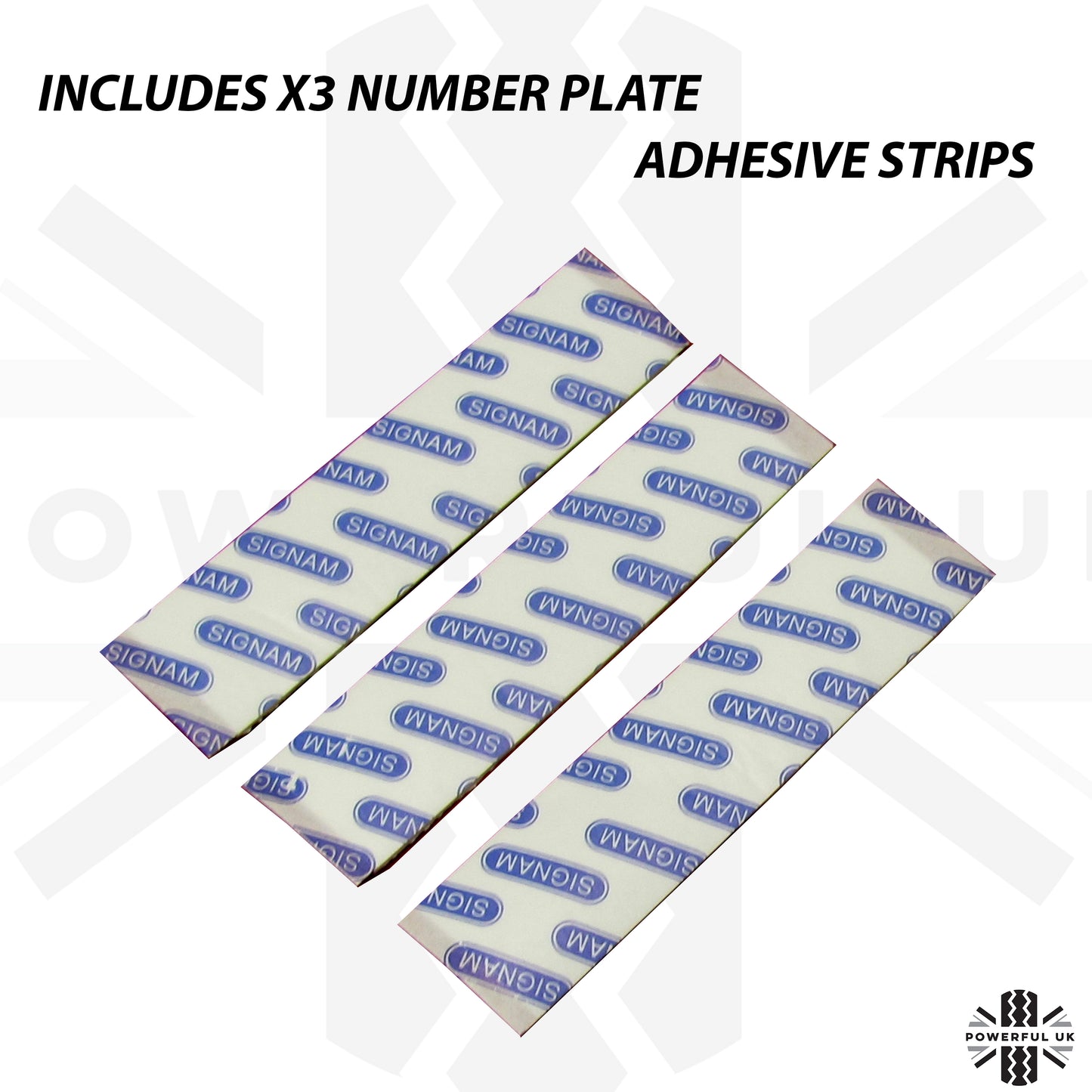 Square Rear Number Plate Surround for Land Rover Discovery 3 / 4 - Black