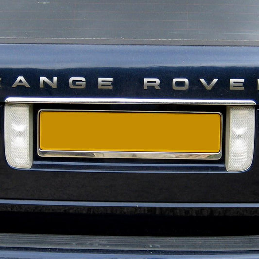 Rear Number Plate Surround - Polished Stainless - for Range Rover L322