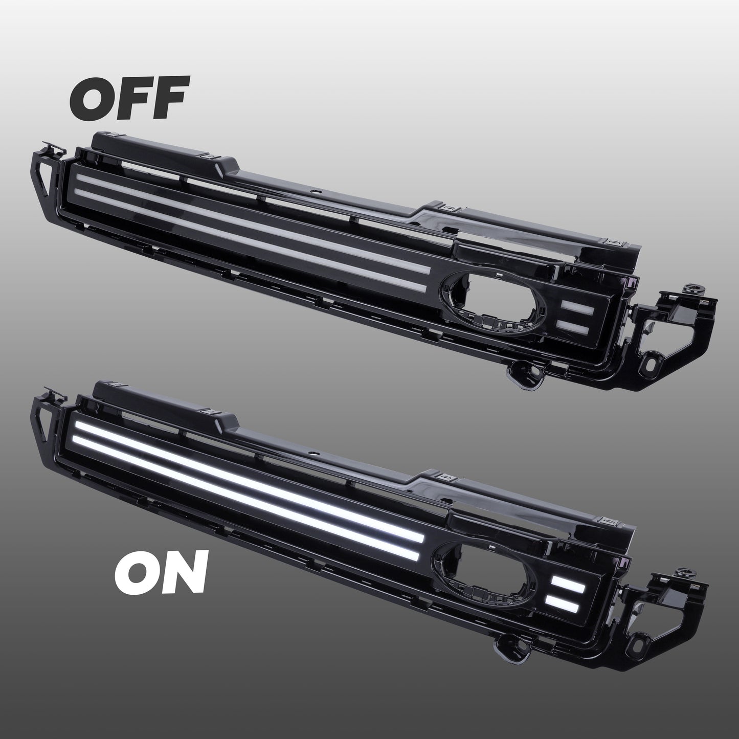 LED Front Grille for Land Rover Defender L663 - Clear LED Strip
