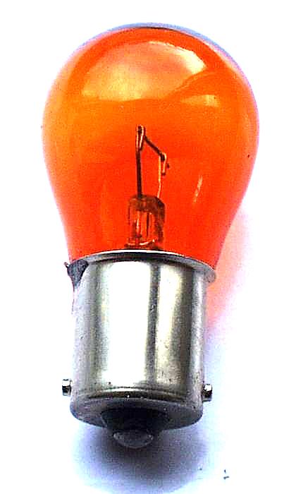 BAU15s AMBER Indicator Bulb 12v 21W (Offset Pins)
