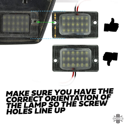LED Rear Number plate light Kit for Land Rover Discovery 1 & 2