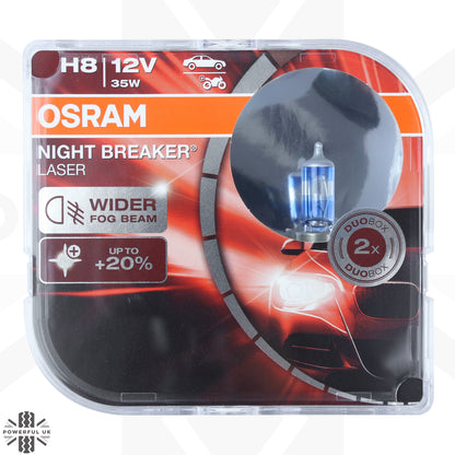 OSRAM H8 Cornering Lamp Bulbs for Land Rover Discovery 3 (2005-09)