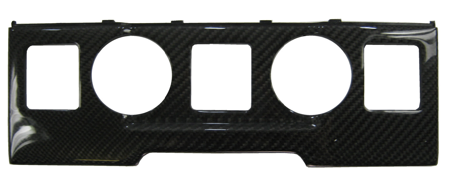 Clock Fascia Panel - Black Carbon for Range Rover L322
