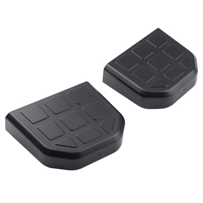 2x Tow Eye Covers for Land Rover Defender L663 - Square Patterned Top - Matt Black