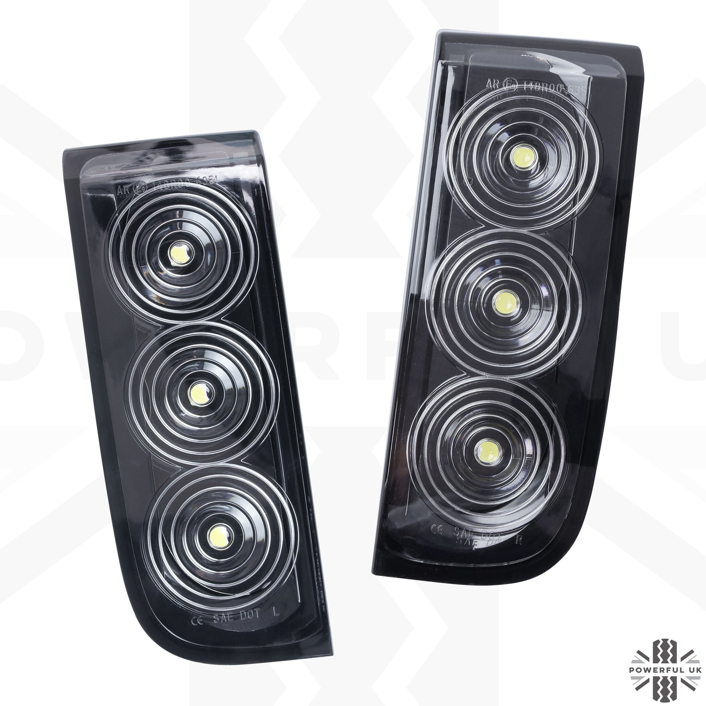 LED Reverse Light Assemblies (Pair) for Range Rover L322 - Clear Lens