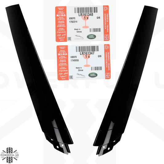 Genuine A Pillar Finishers in Gloss Black for Land Rover Defender L663 - PAIR