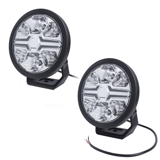 2x Hella 7" Round LED Spot Light