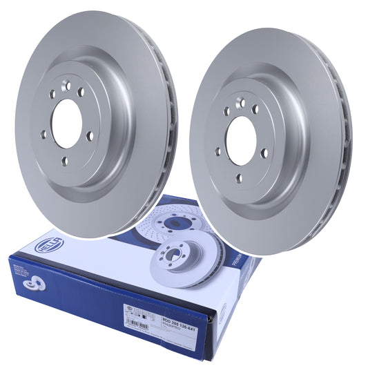 2x Hella 365mm Rear Brake Discs for Land Rover Defender L663