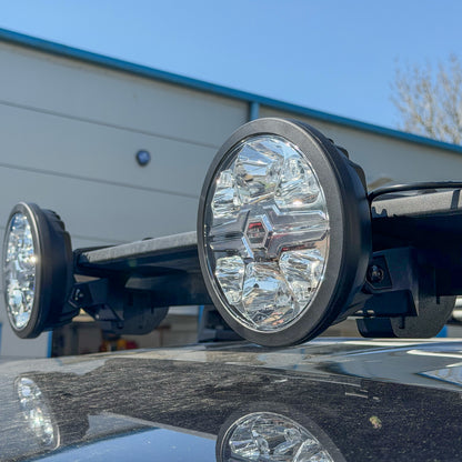 Hella Spotlight Mount Kit for Expedition Roof Rack for Land Rover Defender L663 - MOUNTS ONLY