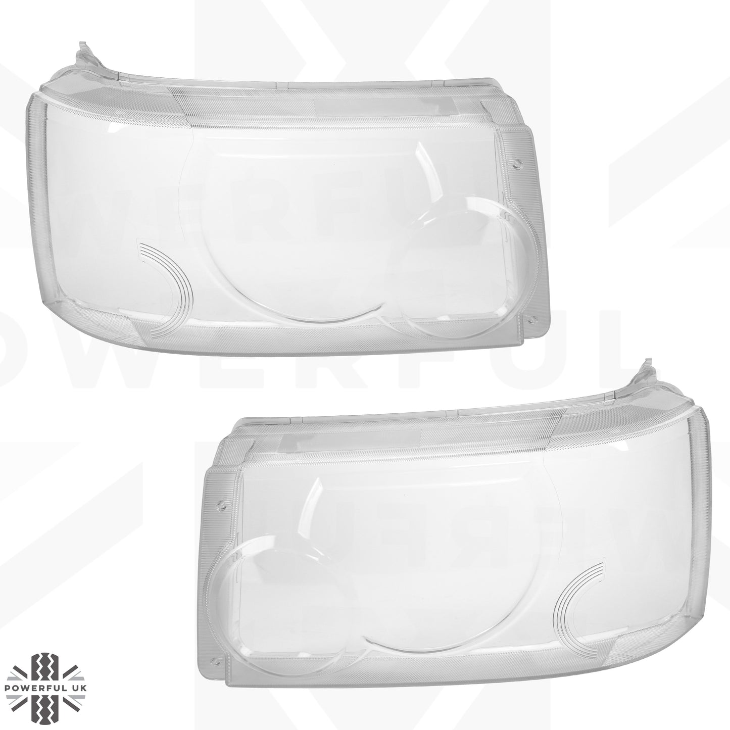 Replacement Headlight Lens - Early Type - for Range Rover Sport 2005 - PAIR