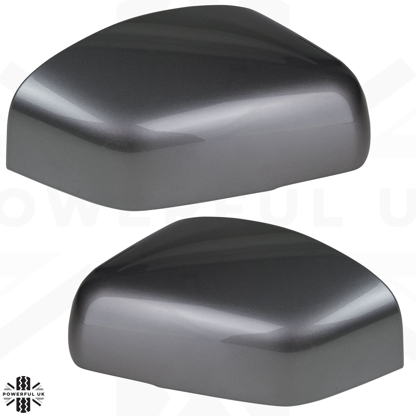 Top Half Mirror Covers for Land Rover Freelander 2 (07-09 Mirrors) - Stornoway Grey