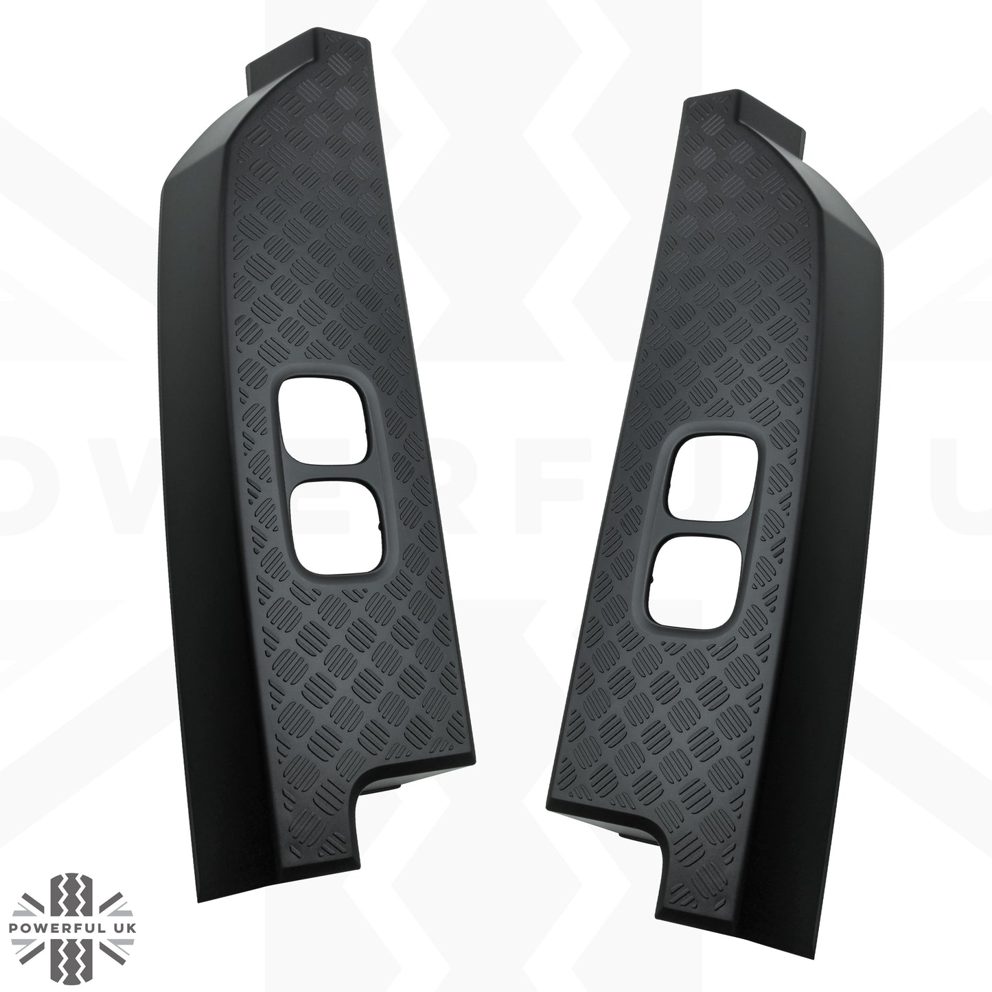 Rear Corner Panels - Chequer Plate (genuine) - for Land Rover Defender L663