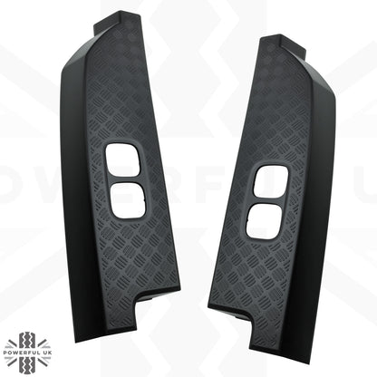 Rear Corner Panels - Chequer Plate (genuine) - for Land Rover Defender L663