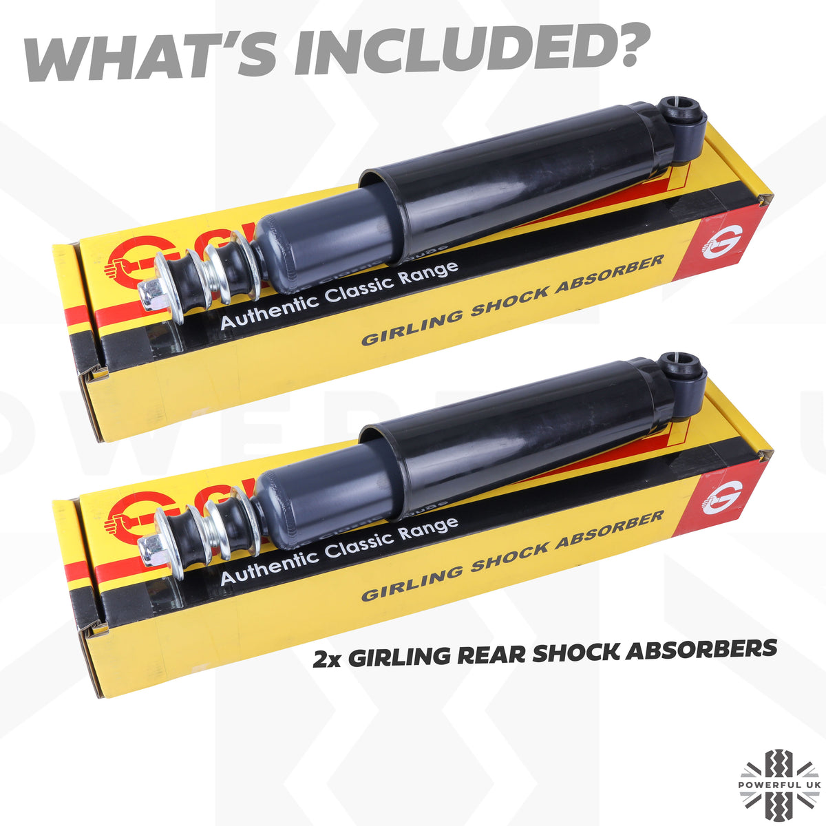Ramge Rover Rear Absorber 2x Rear Shock Absorbers for Range Rover Classic – Powerful UK