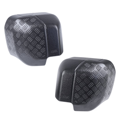 Extended Mirror Covers Chequer Plate for Land Rover Defender L663 - RAPTOR