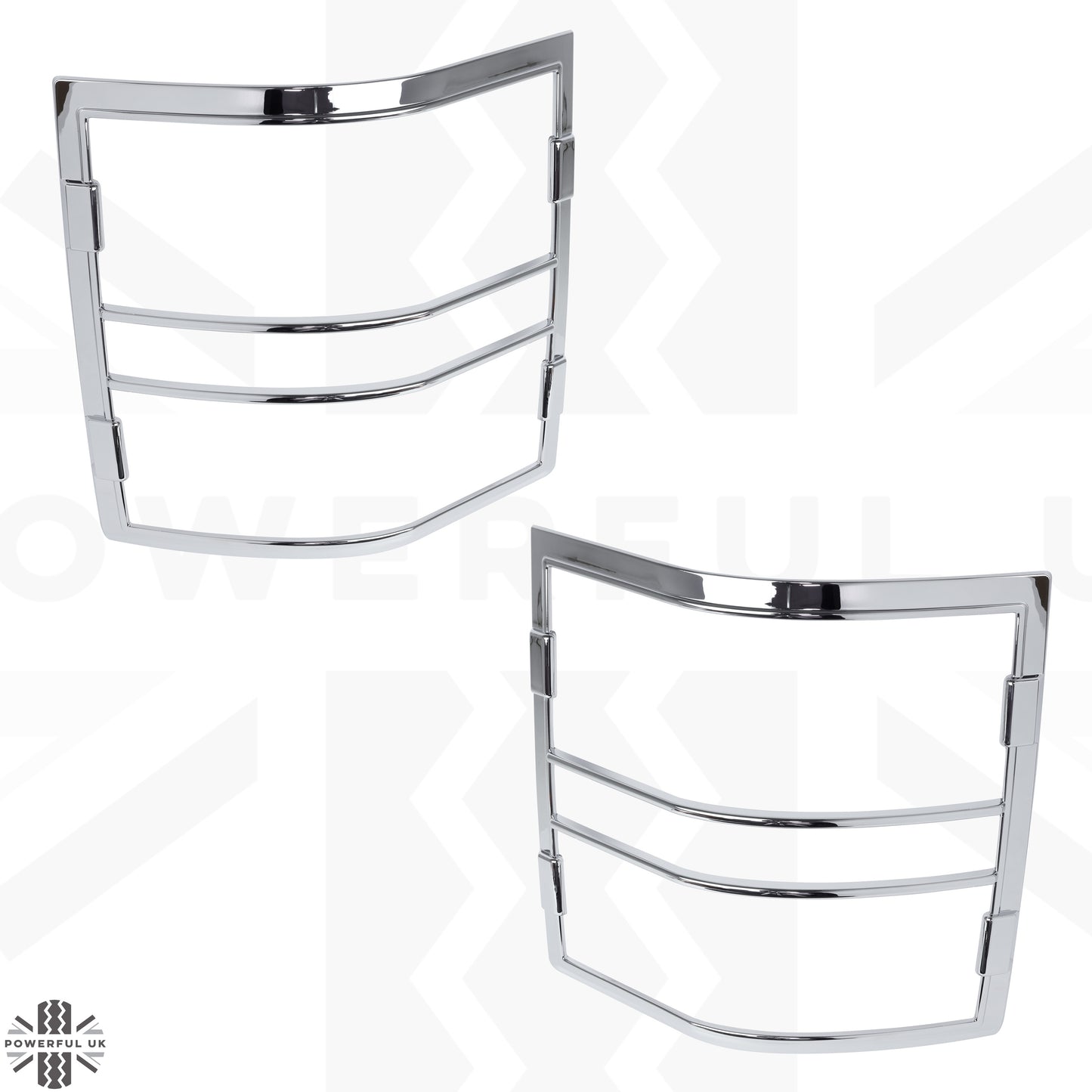 Rear Light Covers for Range Rover L322 - Chrome
