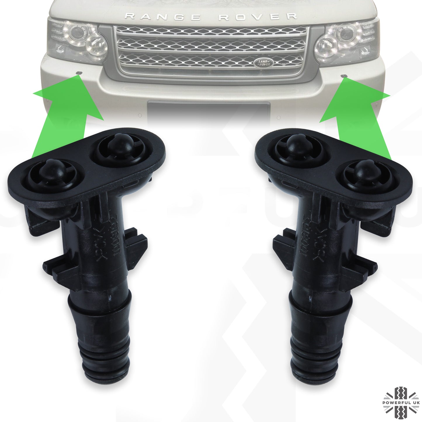 Genuine Headlight/Bumper Washer Jet PAIR for Range Rover L32210-13
