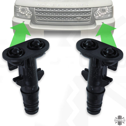 Genuine Headlight/Bumper Washer Jet PAIR for Range Rover L32210-13