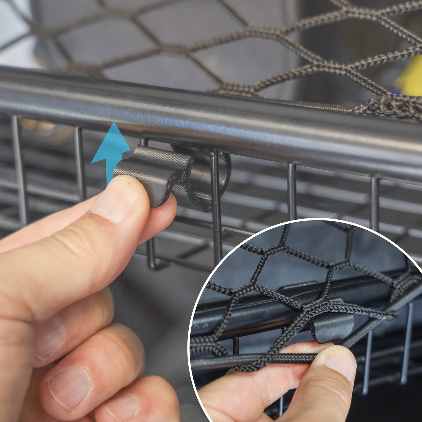 6x Cargo Net Hooks for Wire Luggage Rack for Land Rover Defender L663