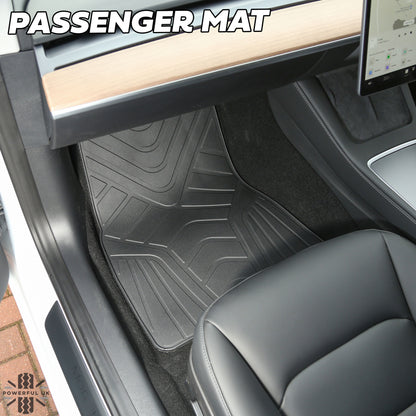 Rubber Floor Mat Set - RHD - for Tesla Model 3