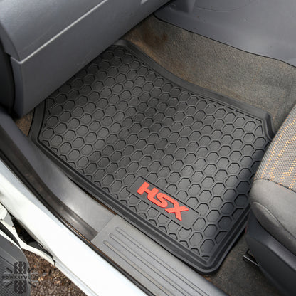 Rubber Floor Mats 4pc - RHD - for Ford Ranger 2012-19
