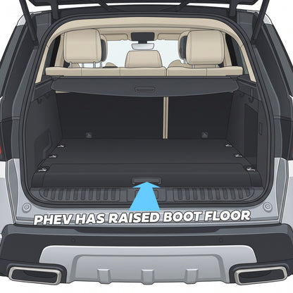 Genuine Rubber Boot Liner Mat for Range Rover Sport L494 (for PHEV)