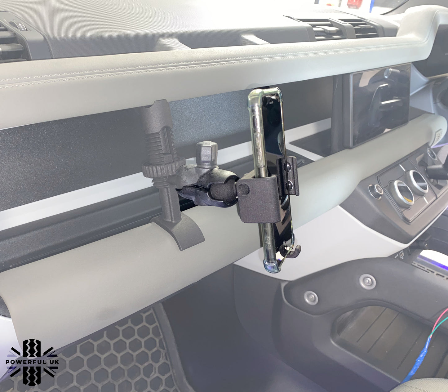 Dash Phone Holder Mount with 1" ball head for Land Rover Defender L663