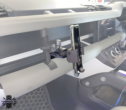 Dash Phone Holder Mount with 1" ball head for Land Rover Defender L663