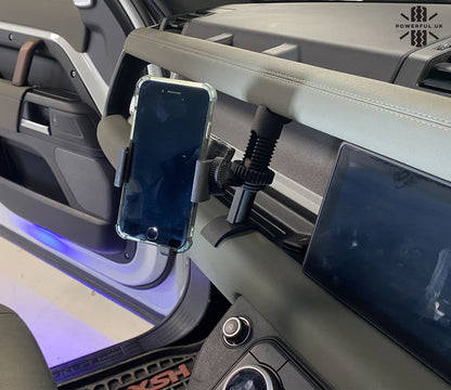 Dash Phone Holder Mount with 1" ball head for Land Rover Defender L663
