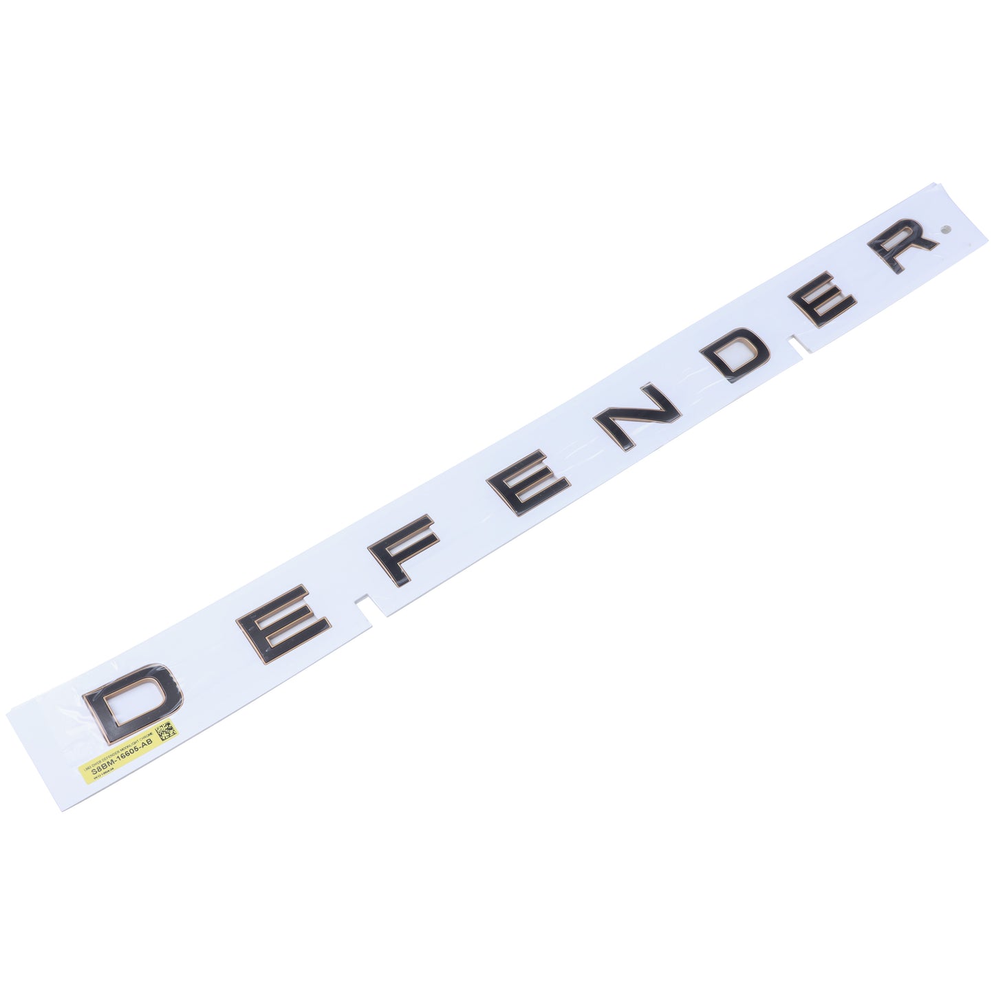 Bonnet Lettering - Moonlight Chrome + Phosphor Bronze - for Land Rover Defender L663 OCTA