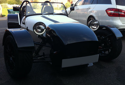 Kit Car Round 7" Headlight - DRL Style - LHD